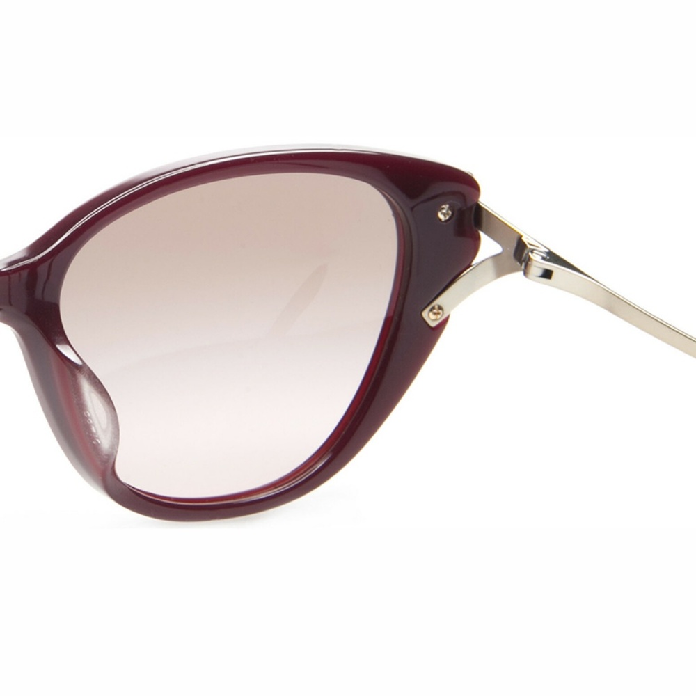 Coach Sunglasses Oxblood w/Pink/Grey Gradient Lens - Picture 3 of 6